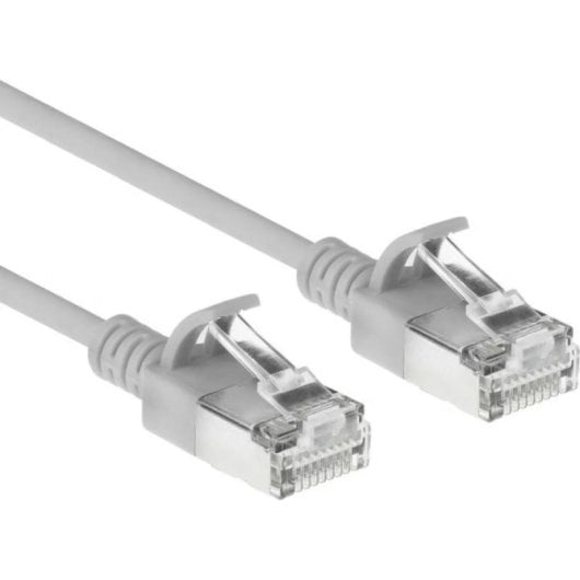 Cable de red ACT CAT6A slimline S/FTP LSZH 0,5 m gris