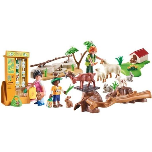 Gioco Playmobil MyLife 72007 Scoperta Animali della Fattoria, 63 Pezzi