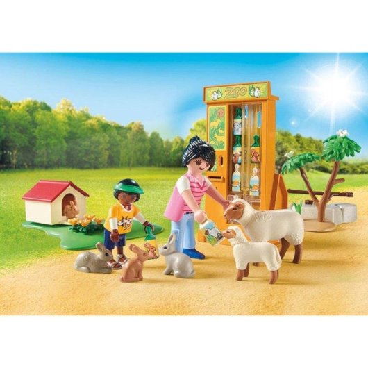 Gioco Playmobil MyLife 72007 Scoperta Animali della Fattoria, 63 Pezzi
