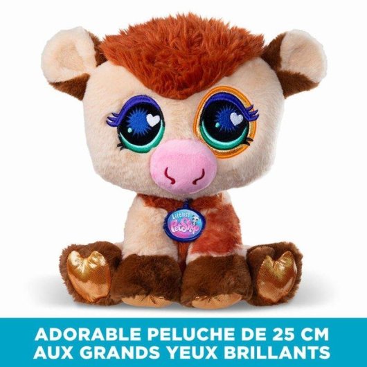 Plüschtier Bandai Littlest Pet Shop Deluxe Kuh 25 cm Sitzend Multicolor