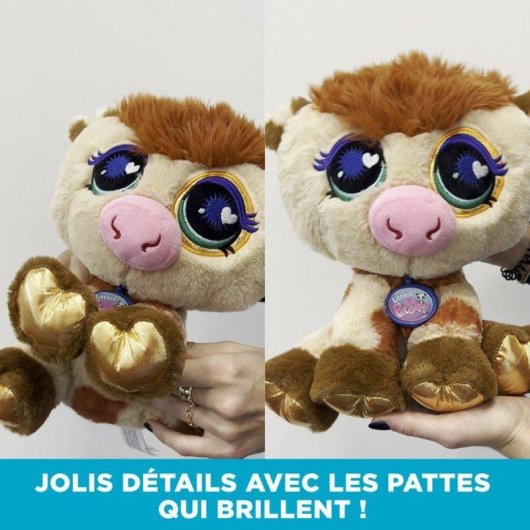 Plüschtier Bandai Littlest Pet Shop Deluxe Kuh 25 cm Sitzend Multicolor
