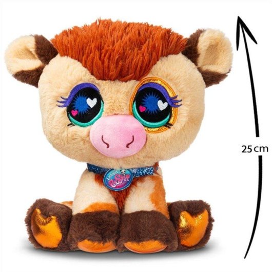 Plüschtier Bandai Littlest Pet Shop Deluxe Kuh 25 cm Sitzend Multicolor