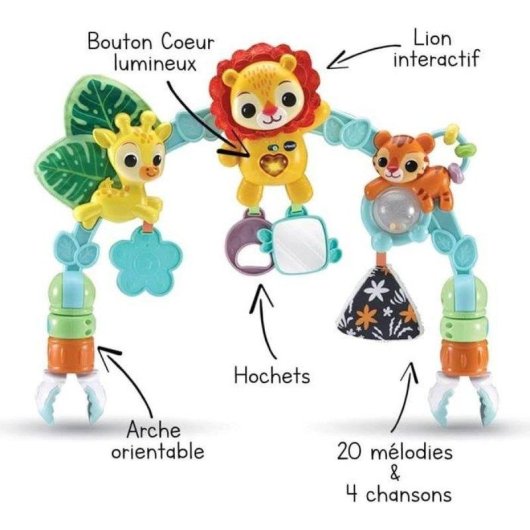Arco de actividades musical VTech Baby 50+ melodías León luminoso 3-24 meses