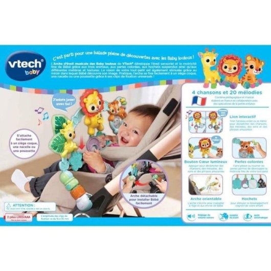 Arco de actividades musical VTech Baby 50+ melodías León luminoso 3-24 meses