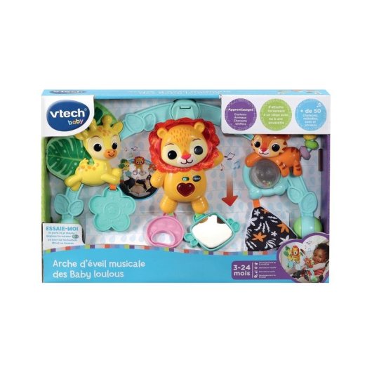 Arco de actividades musical VTech Baby 50+ melodías León luminoso 3-24 meses