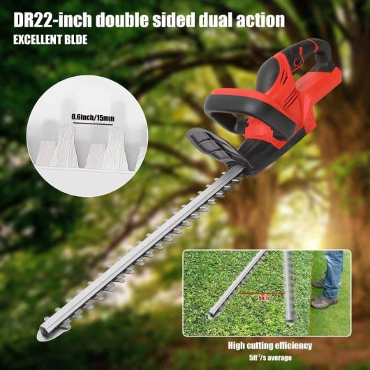 Cortasetos Autrucker 22" 1500RPM Batería 21V con Cargador