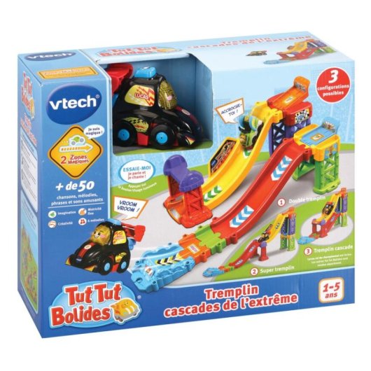 Circuito de coches VTech Tut Tut Bolides Rampa Cascadas con Lucas y sonidos