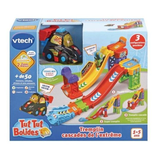 Circuito de coches VTech Tut Tut Bolides Rampa Cascadas con Lucas y sonidos