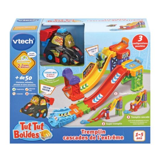 Circuito de coches VTech Tut Tut Bolides Rampa Cascadas con Lucas y sonidos