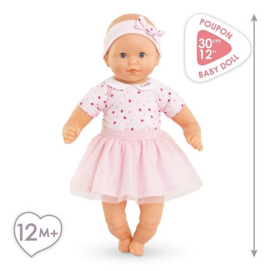 Poupée Bébé Corolle Mon Adorable Petit Poupon Coeurs 30 cm