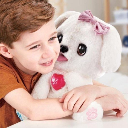 Peluche Interativo VTech Kisskiss com Sensor de Nariz e 200+ Músicas