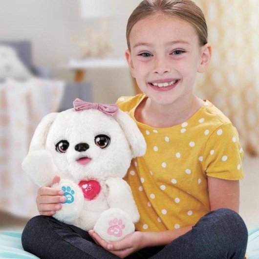 Peluche Interativo VTech Kisskiss com Sensor de Nariz e 200+ Músicas