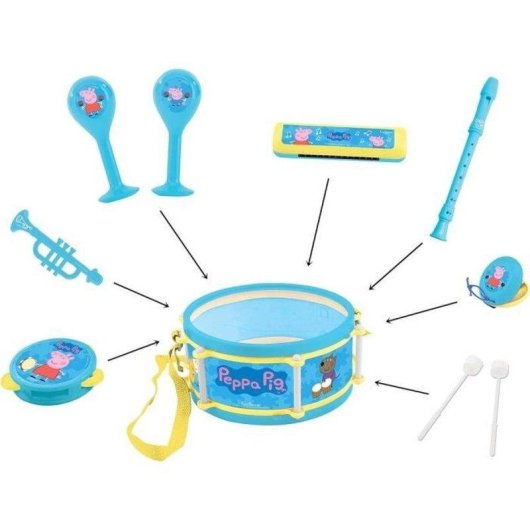 Gioco Musicale Lexibook Peppa Pig K360PP - 7 Strumenti Plastica