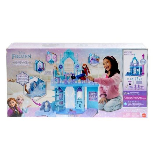 Palácio de Gelo Elsa Disney Frozen Mattel Olaf 21 Acessórios 89 cm