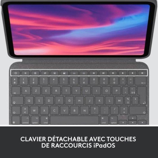 Coque Clavier Logitech Combo Touch iPad 10e Gén. AZERTY - Oxford Grey