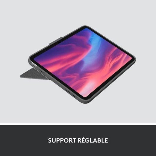 Coque Clavier Logitech Combo Touch iPad 10e Gén. AZERTY - Oxford Grey