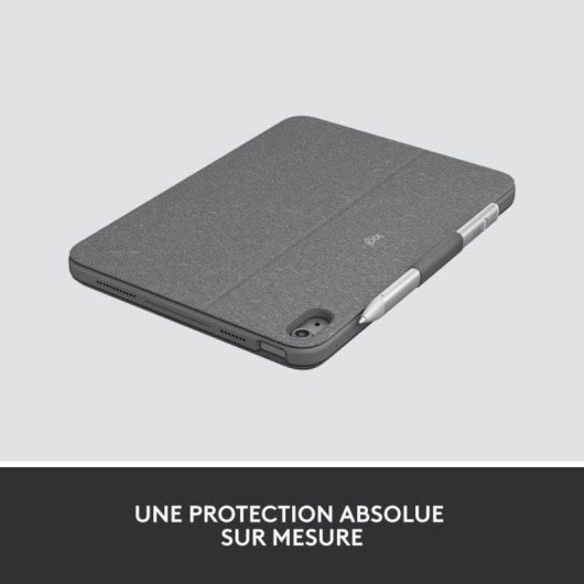 Coque Clavier Logitech Combo Touch iPad 10e Gén. AZERTY - Oxford Grey