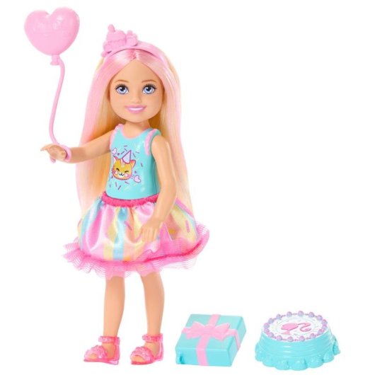 Muñeca Barbie Chelsea Fiesta de Cumpleaños 6" con accesorios