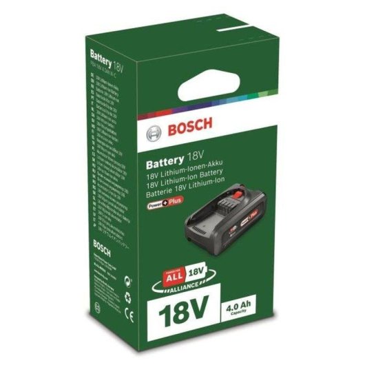 Batteria Bosch PBA 18V 4,0Ah PowerPlus Li-Ion Slide-on Home & Garden