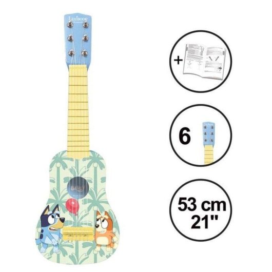 Akustikgitarre Lexibook Bluey 53 cm 6 Metallsaiten