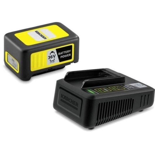 Kit de démarrage Kärcher Battery Power 36V 2,5 Ah avec chargeur rapide et écran LCD