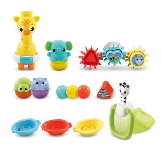 Jouet de bain VTech Baby Maxi Multiactivité 15 pièces 1-5 ans Multicolor