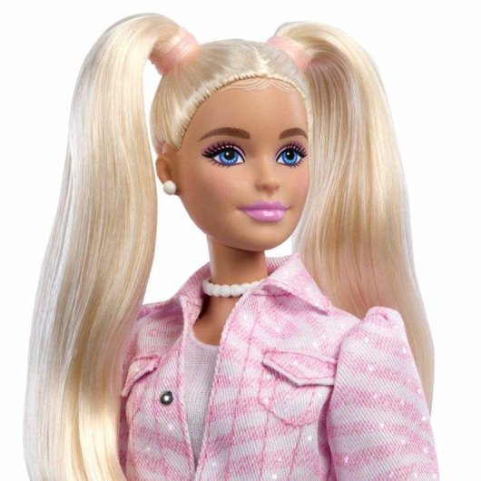Modepuppe Barbie Deluxe Style JJN69 29.5 cm mit Rosa Cowgirl-Outfit Zebra-Muster