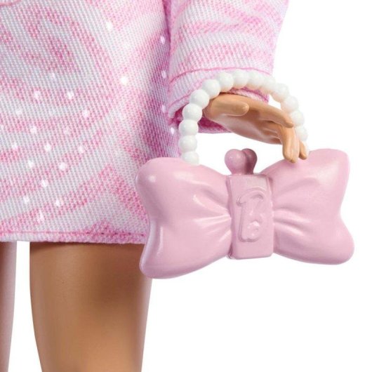 Modepuppe Barbie Deluxe Style JJN69 29.5 cm mit Rosa Cowgirl-Outfit Zebra-Muster