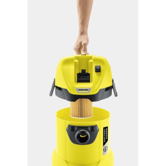 Akku Staubsauger Kärcher WD 3 Cordless 300W 36V 15 Min 17L Blasfunktion
