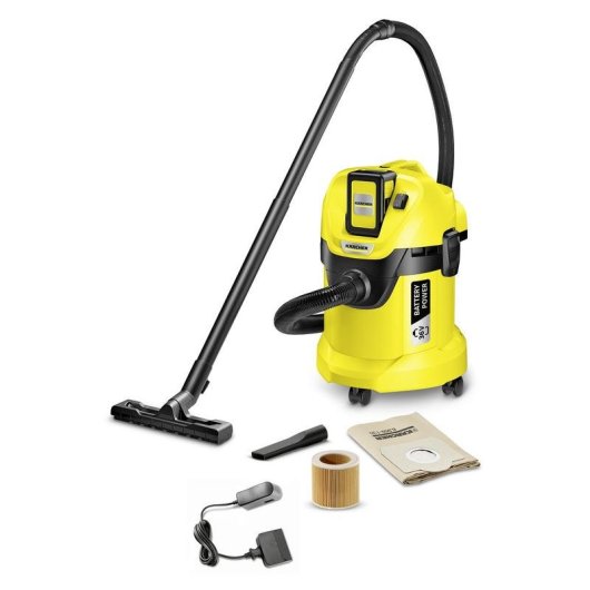Akku Staubsauger Kärcher WD 3 Cordless 300W 36V 15 Min 17L Blasfunktion