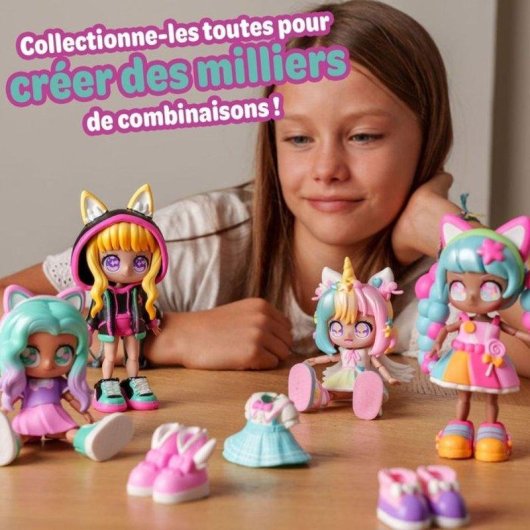 Anpassbare Puppe Bandai Animakii Lollipop & Bubblegum 32 Looks