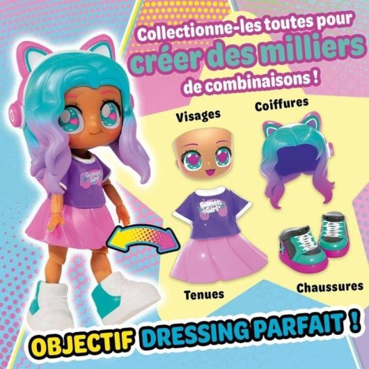 Anpassbare Puppe Bandai Animakii Lollipop & Bubblegum 32 Looks