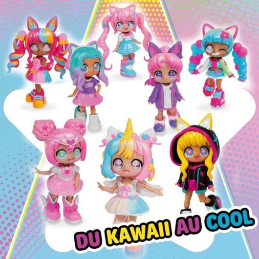 Anpassbare Puppe Bandai Animakii Lollipop & Bubblegum 32 Looks