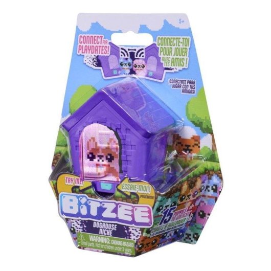 Mascota digital Spin Master Bitzee Doghouse con 15 cachorros y 6 minijuegos