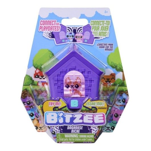 Mascota digital Spin Master Bitzee Doghouse con 15 cachorros y 6 minijuegos