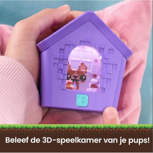 Mascota digital Spin Master Bitzee Doghouse con 15 cachorros y 6 minijuegos