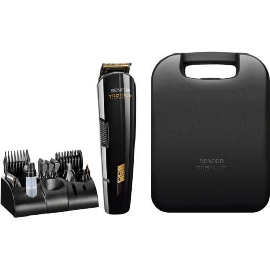 Máquina de Cortar Cabelo Profissional Sencor SHP 8305BK Sem Fios 60min 12 Pentes LED