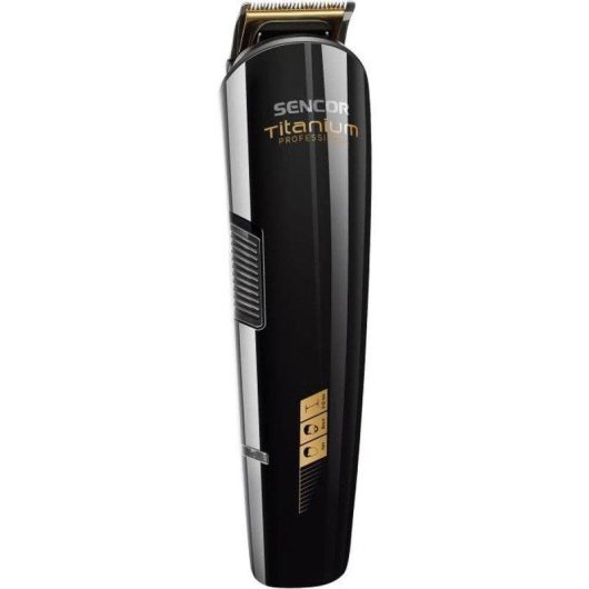 Máquina de Cortar Cabelo Profissional Sencor SHP 8305BK Sem Fios 60min 12 Pentes LED