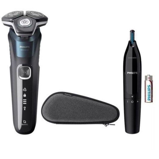 Rasoio Viso Philips Series 5000 S5889/11 Senza Filo 60min Wet & Dry 3 Testine Flessibili