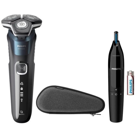 Rasoio Viso Philips Series 5000 S5889/11 Senza Filo 60min Wet & Dry 3 Testine Flessibili