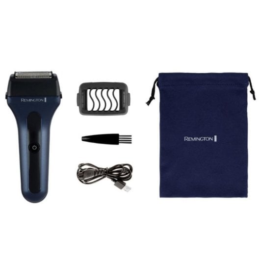 Afeitadora Facial Remington F7000 Inalámbrica 80min Seco y Mojado 3 Láminas Recortador