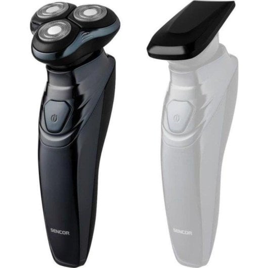 Afeitadora Facial Sencor SMS 5510BK Inalámbrica 60min Seco 3 Cabezales Carga Rápida