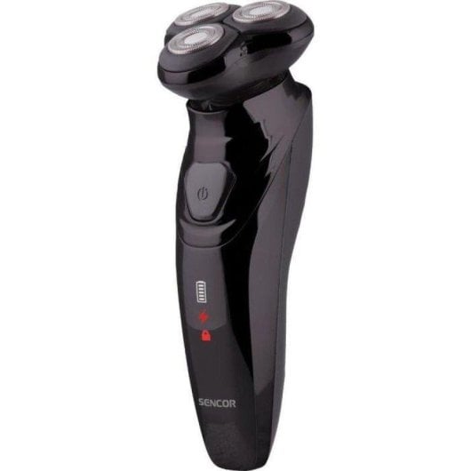 Afeitadora Facial Sencor SMS 5510BK Inalámbrica 60min Seco 3 Cabezales Carga Rápida