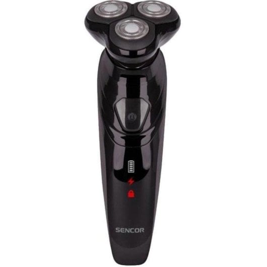 Afeitadora Facial Sencor SMS 5510BK Inalámbrica 60min Seco 3 Cabezales Carga Rápida