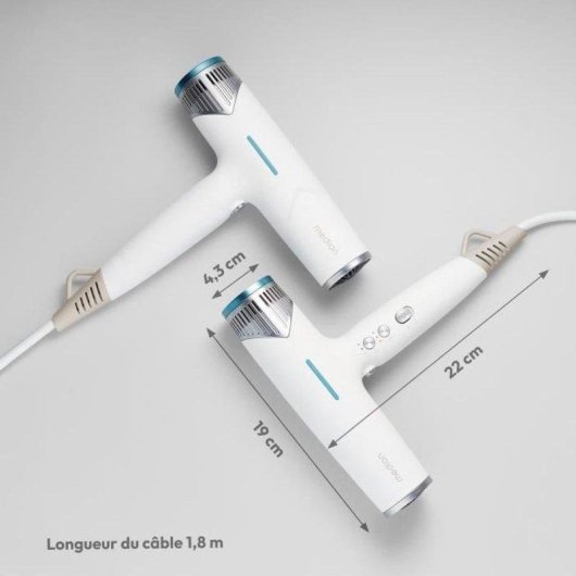 Sèche-cheveux Ionique Medion MD19984 1500W 3 Températures 3 Vitesses Accessoires Blanc