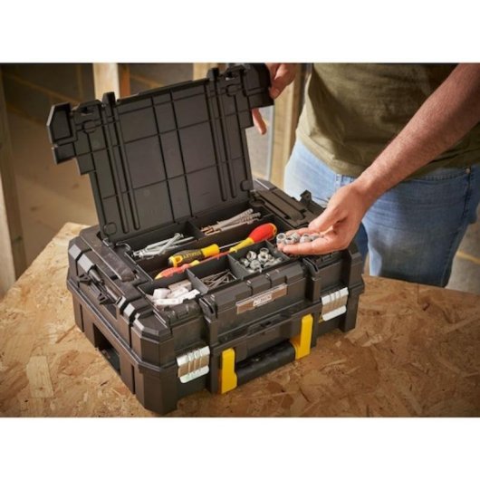 Werkzeugbox Stanley TSTAK-FatMax 14L Modular PRO-STACK Organizer 7 Fächer