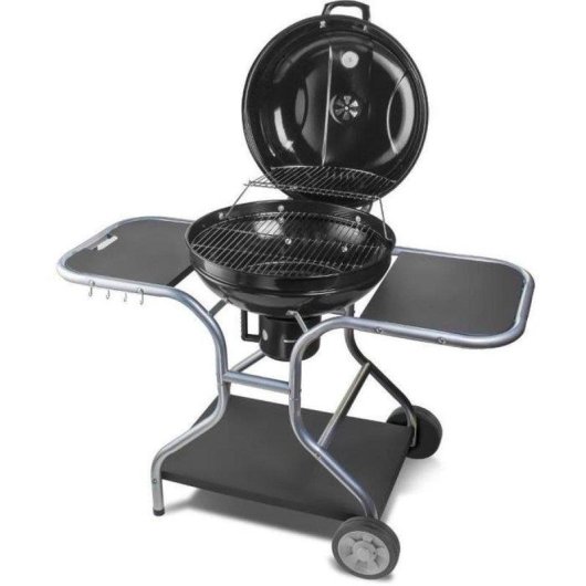 Barbacoa de carbón Fieldmann FZG 1014 54 cm tapa abombada con termómetro