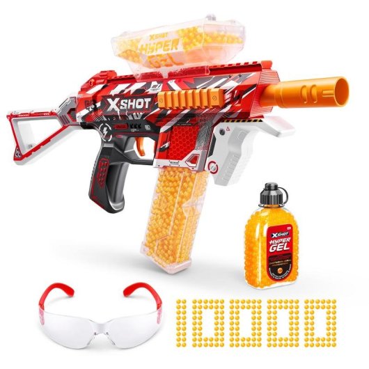 Zuru Xshot Hyper Gel Trace Fire Motorgetriebener Gel-Blaster 2500 Hydratierte Gele-Blaster