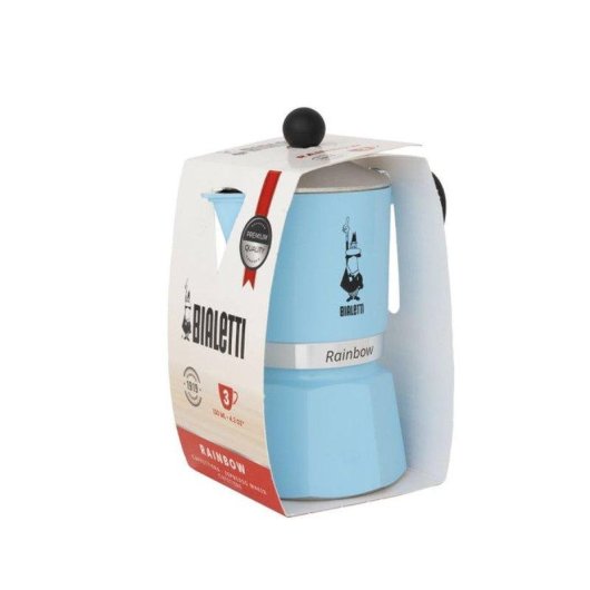 Cafetera italiana Bialetti Moka Express Rainbow 6 tazas 300 ml azul