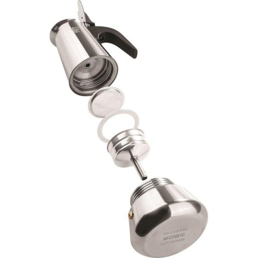 Caffettiera italiana Pezzetti Steelexpress acciaio inox 6 tazze induzione